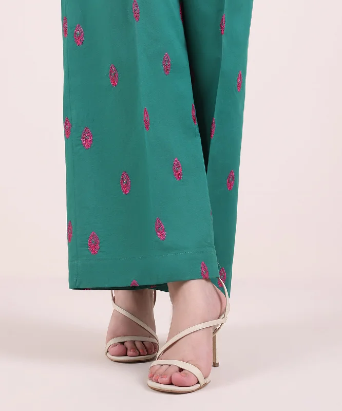 Embroidered Cambric Culottes