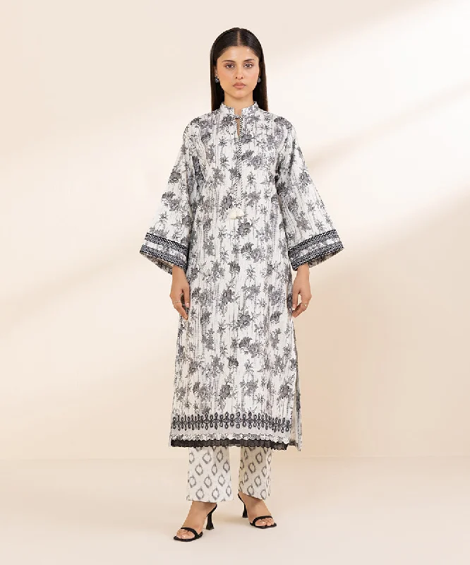 2 Piece - Embroidered Cotton Viscose Suit