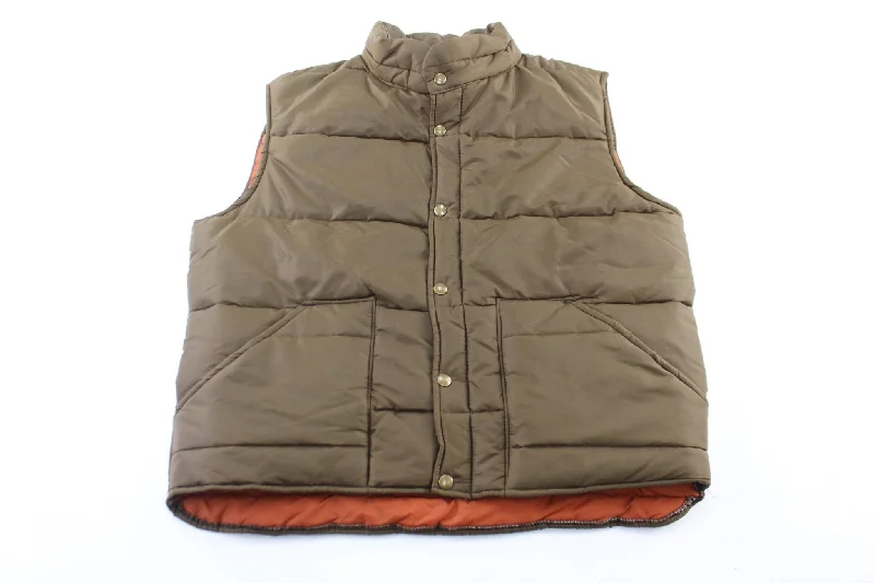 80's JcPenny Brown Puffer Vest