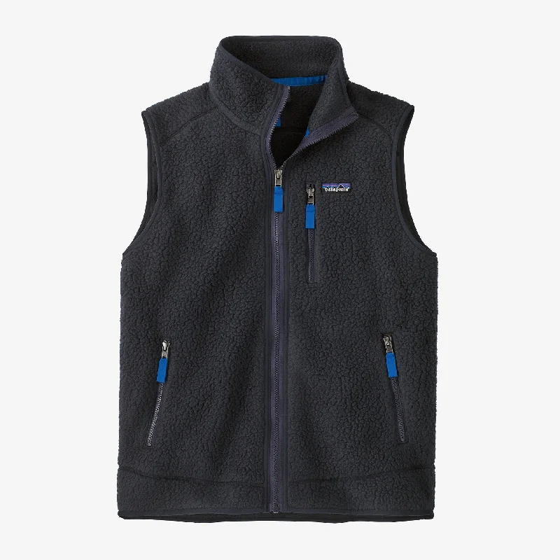 Patagonia Mens's Retro-Pile Fleece Vest Pitch Blue